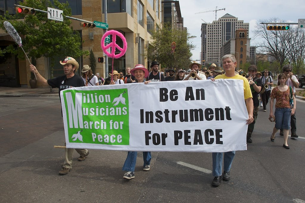 musicians - peace march